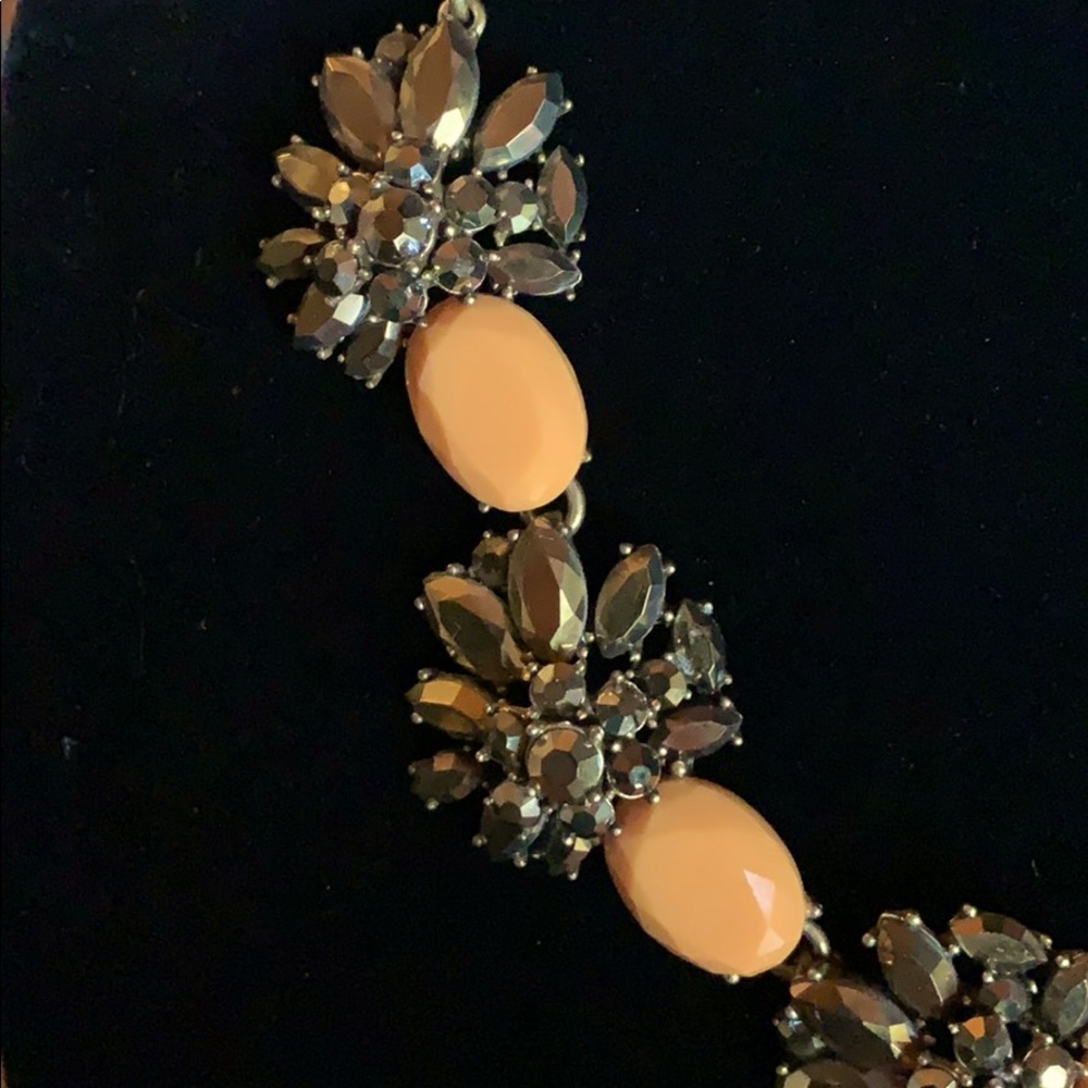 J. Crew Bronze cluster jeweled necklace - Picture 2 of 6